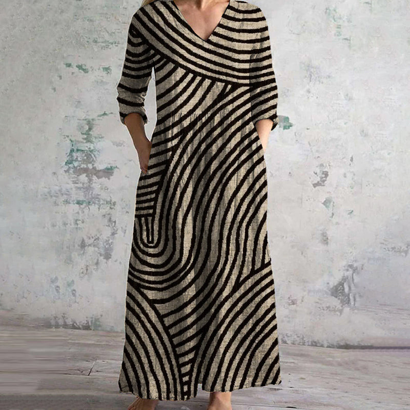 Paisley - Vintage Summer Midi Dress for Women