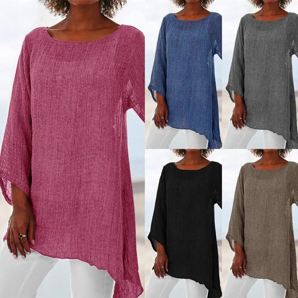 Sigrid - Blouse - Leisure - Material - Ideal for Summer