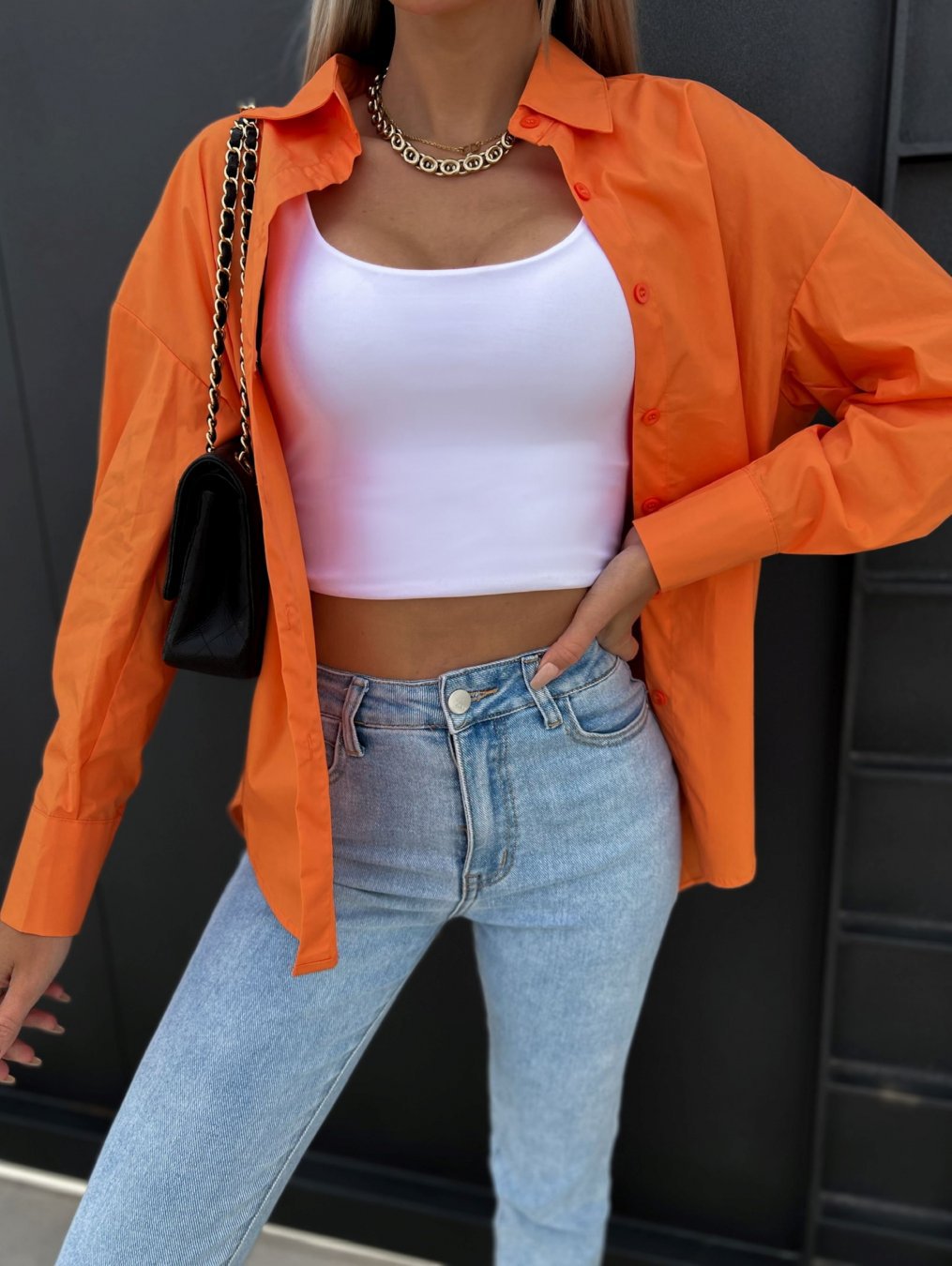 Women Casual Summer Loose Solid Color Long Sleeves V-Neck Blouse