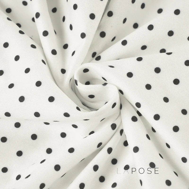 Jumana Polka Dot Smocked Mini Dress