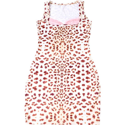 Leopard print lace hem mini dress  | Festival Outfits Women  | Leopard Print Mini Dress