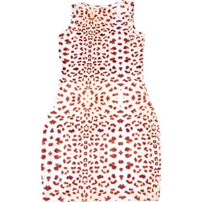 Leopard print lace hem mini dress  | Festival Outfits Women  | Leopard Print Mini Dress