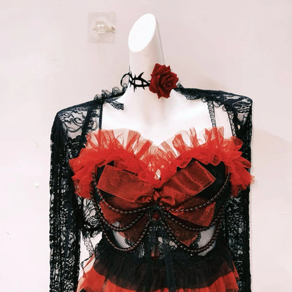 Long sleeve lace ruffle beaded cami mini dress  | Festival Outfits Women