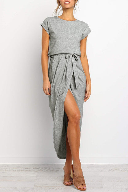 Solid Color Essential Grace Midi Dress(4 Colors)