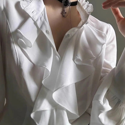 Victorian Style Ruffle Blouse