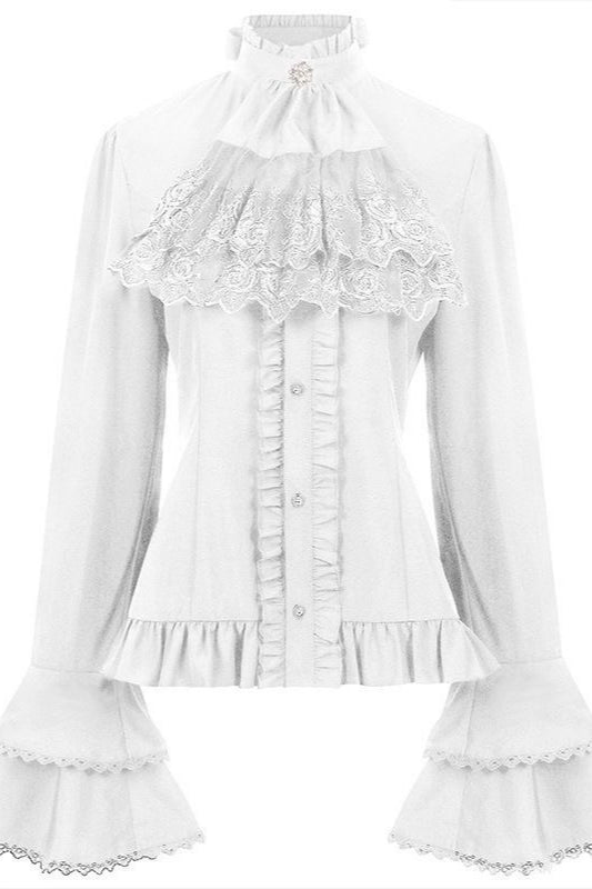 Ruffled Victorian Steampunk Blouse