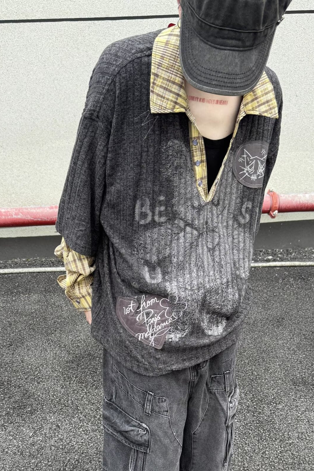 Vintage Printed Loose Fit Blouse