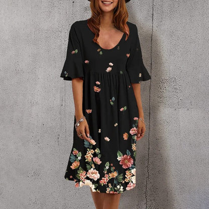 Kassiani - Midi Dress - Leisure - Material - Ideal for Summer