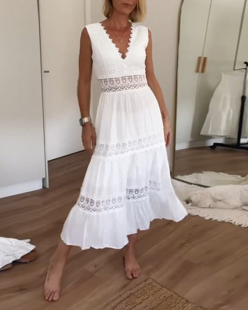 Ophyra - Elegant Midi Dress for Women