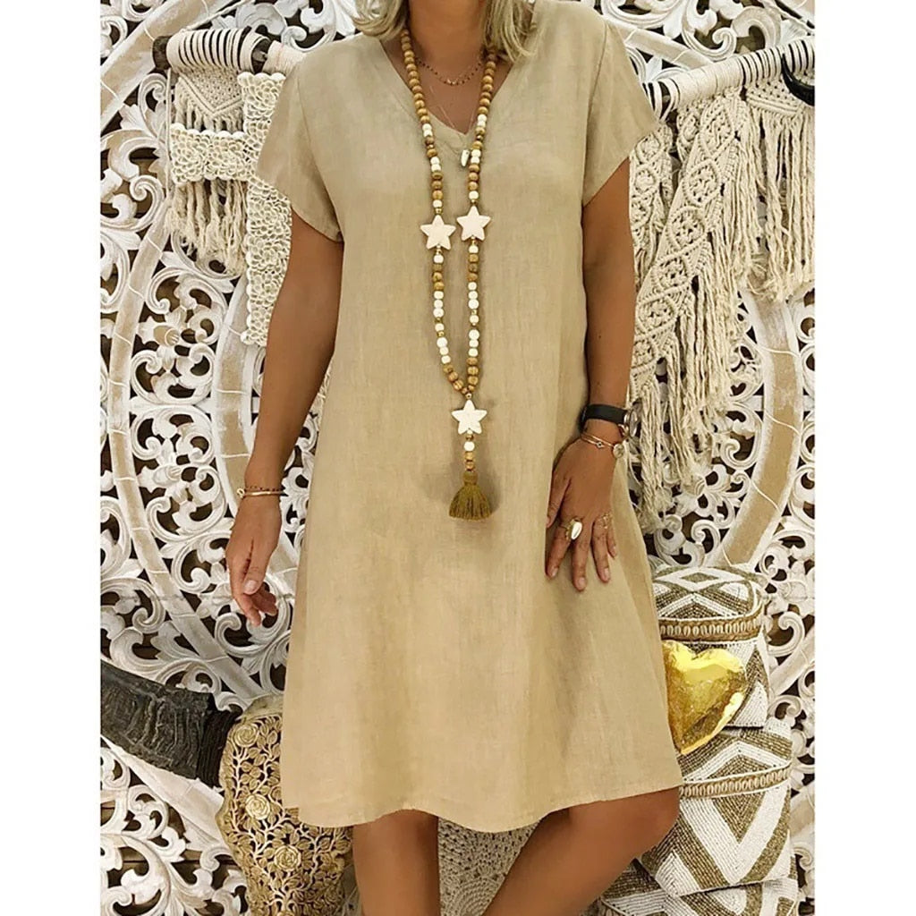Zaria - Lightweight Summer Midi Dress for Women
