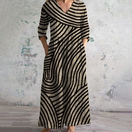 Paisley - Vintage Summer Midi Dress for Women