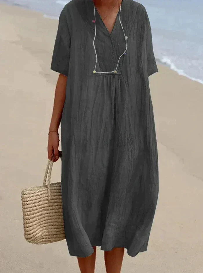 Tairana - Lightweight Summer Midi Dress for Women