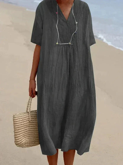 Tairana - Lightweight Summer Midi Dress for Women