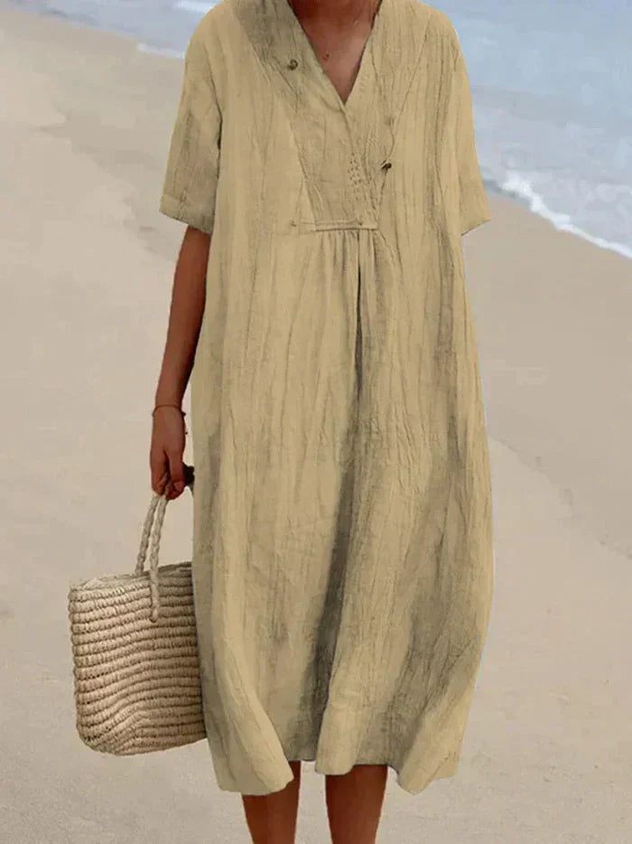 Tairana - Lightweight Summer Midi Dress for Women