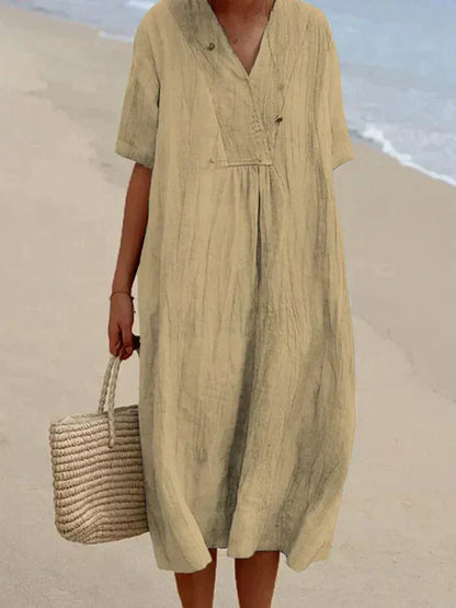 Tairana - Lightweight Summer Midi Dress for Women