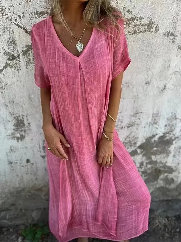 Ziorah - Breathable Midi Dress for Women