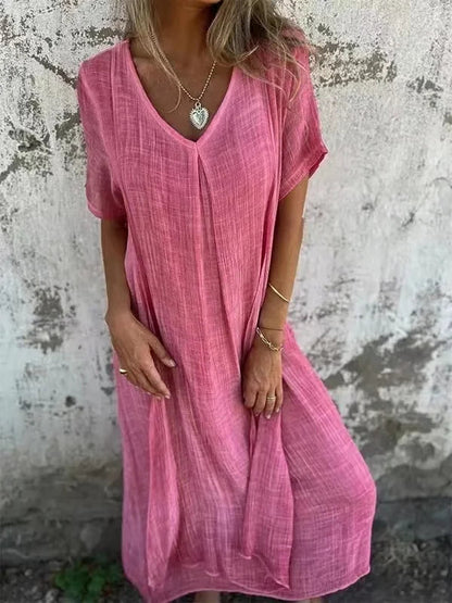 Ziorah - Breathable Midi Dress for Women