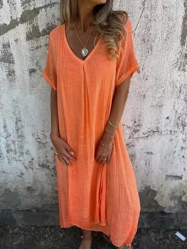 Ziorah - Breathable Midi Dress for Women
