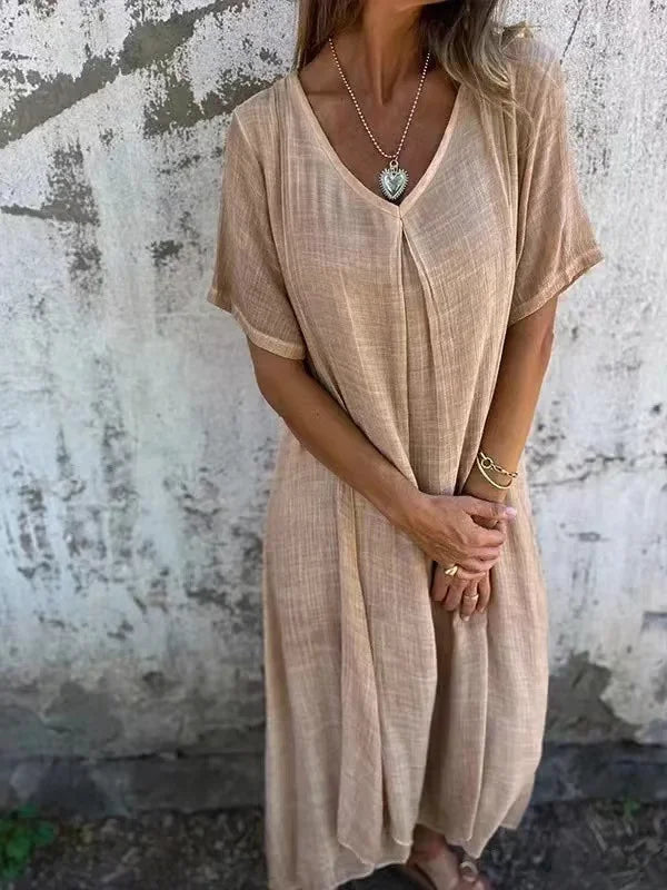 Ziorah - Breathable Midi Dress for Women