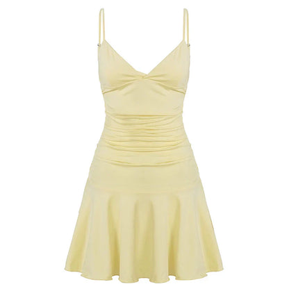 Blakelee Pleated Strappy Mini Dress