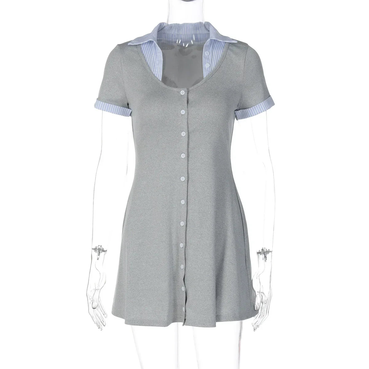 Carmyn Polo Patchwork Mini Dress