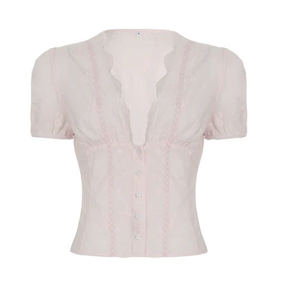 Yuritzi Bow-Detail Ruffle Blouse