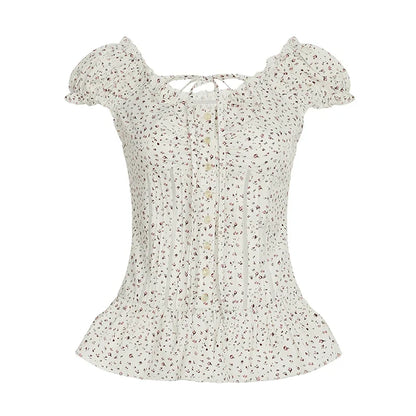 Shaylee Floral Puff Sleeve Blouse