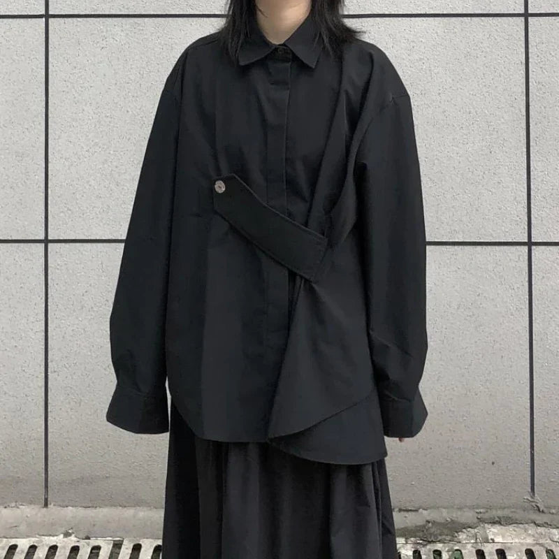 Asymmetric Baggy Gothic Blouse