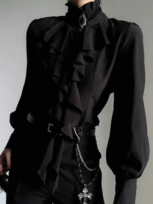 Victorian Style Ruffle Blouse