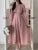 Korean Fashion Autumn Midi Dresses for Women Long Sleeves V-neck A-line Solid Casual Dress Office Lady Clothing  New