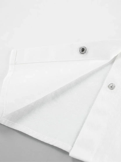 White Shirts For Women Autumn New Single Breasted Long Sleeve Loose Blouse Streetwear Fashion Casual Lapel Collar Blouses