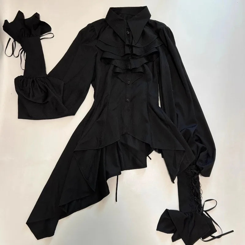 Lolita Ruffle Flare Sleeve Blouse