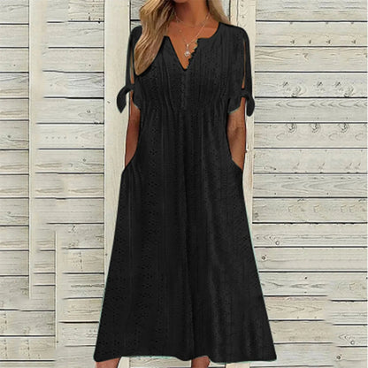 Antoinette - Midi Dress - Leisure - Material - Ideal for Summer