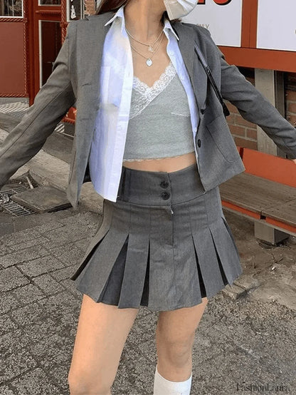 Basic Long Sleeve Button Blouse