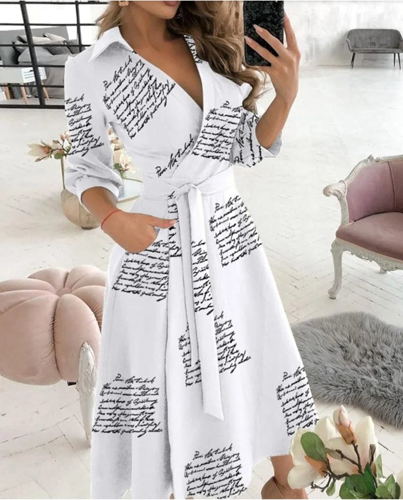 Lucy - Elegant Midi Dress - for Women | Great for Formal Occasions