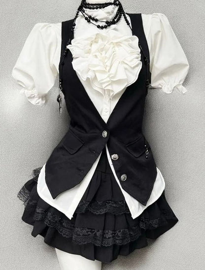 Retro Artistic Casual Blouse