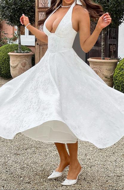 Clara Midi Dress - Ivory