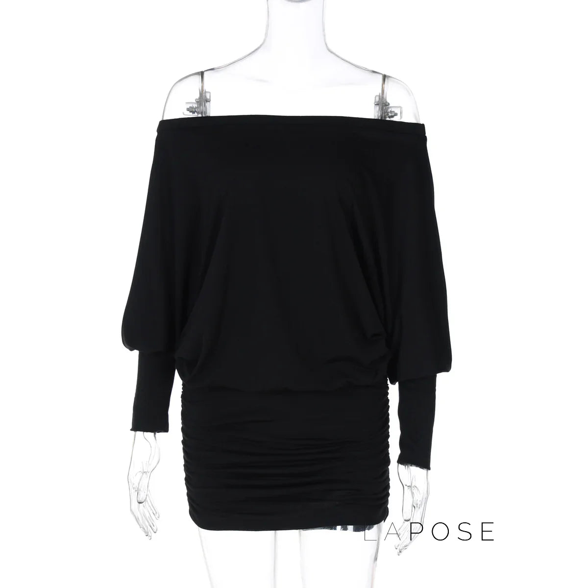 Aaliya Off Shoulder Ruched Mini Dress