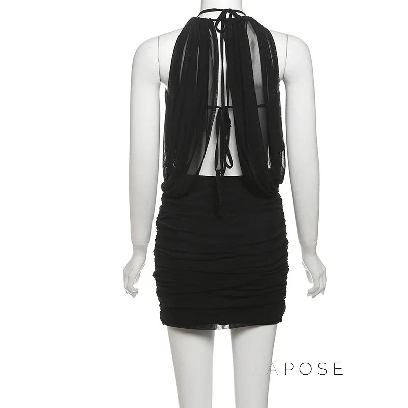 Annamae Halter Mini Dress