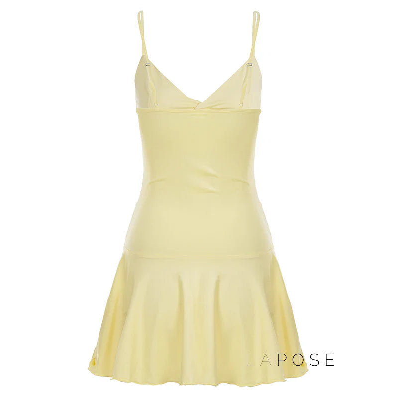 Blakelee Pleated Strappy Mini Dress