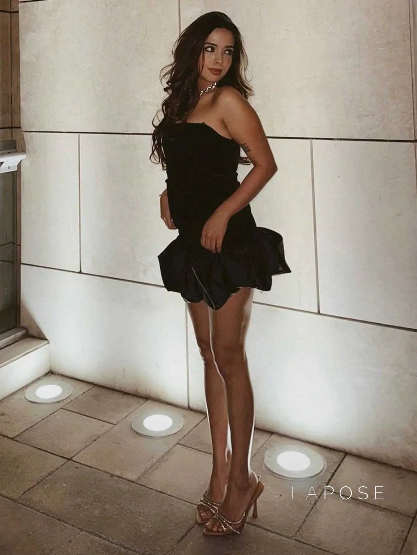 Catherine Velvet Backless Mini Dress