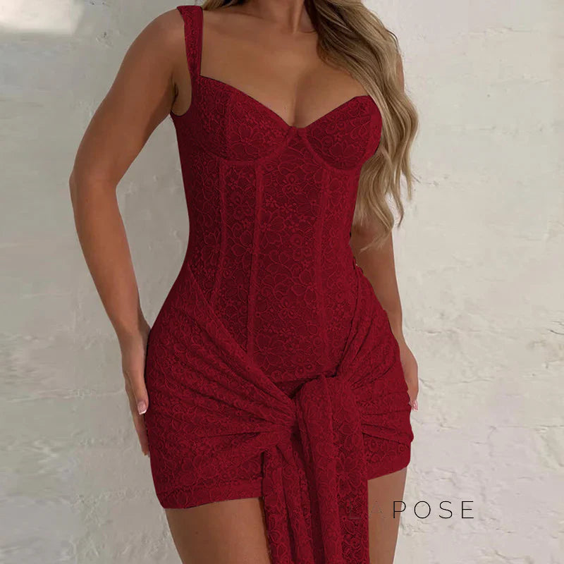 Daphne Lace Bodycon Mini Dress