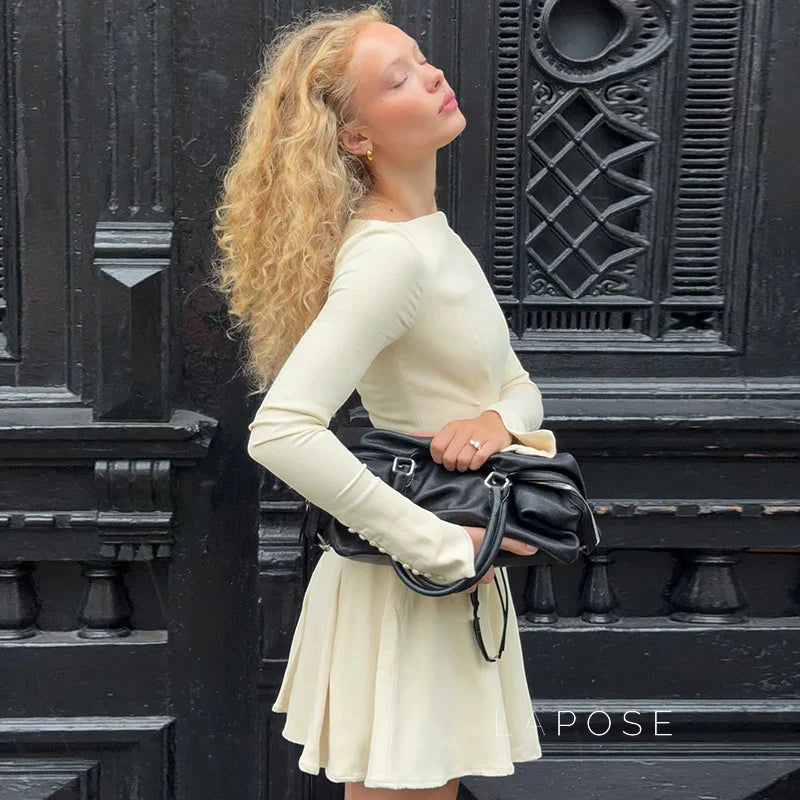 Jamyah Pleated Mini Dress