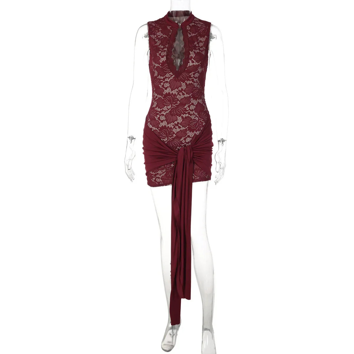 Lace Detail Bodycon Mini Dress
