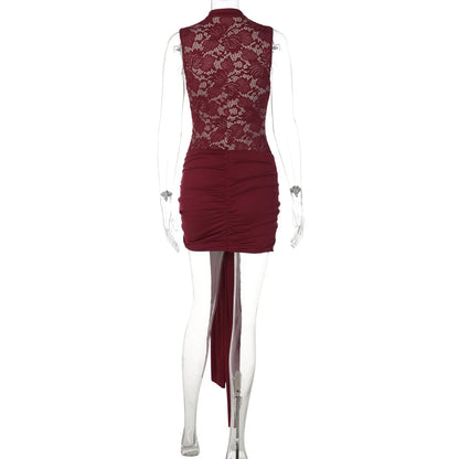 Lace Detail Bodycon Mini Dress
