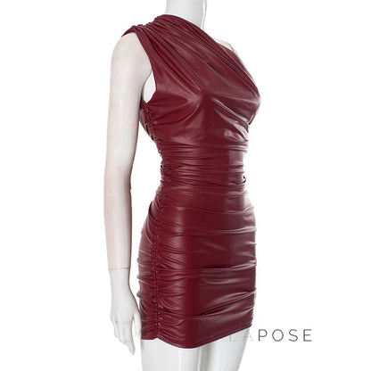 Leonna One-Shoulder Cutout Mini Dress