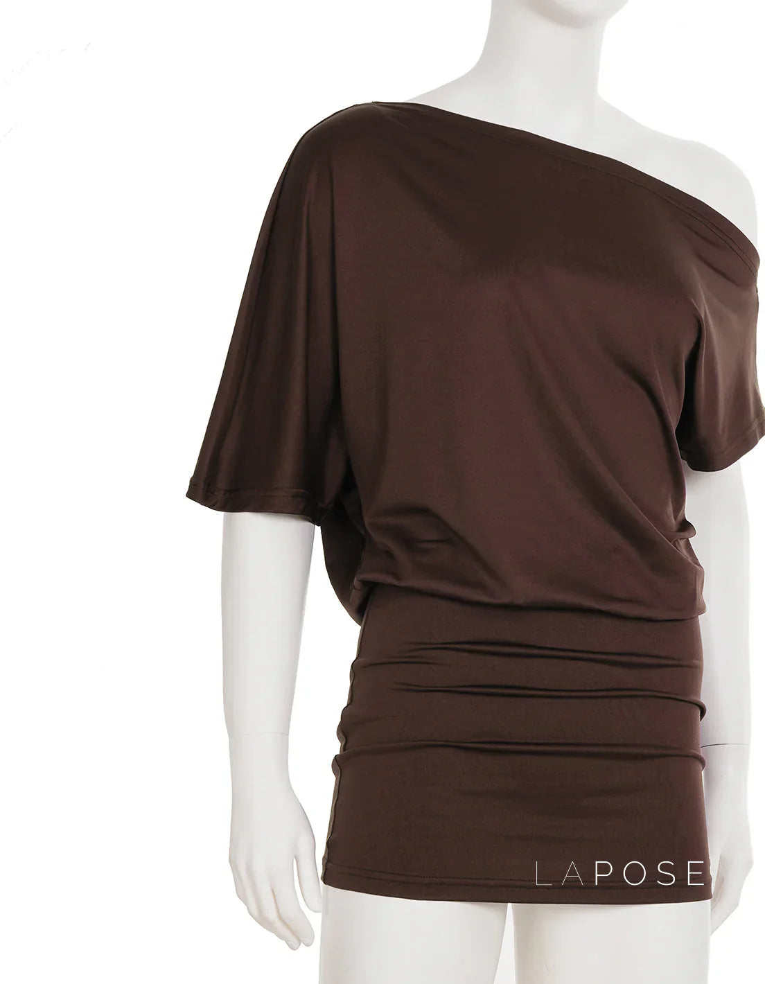 Lianne Ruched One-Shoulder Mini Dress