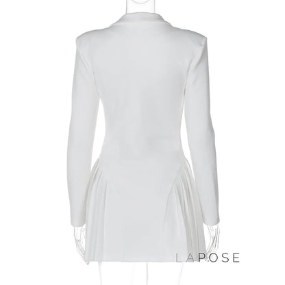 Louella Collared Ruffle Mini Dress