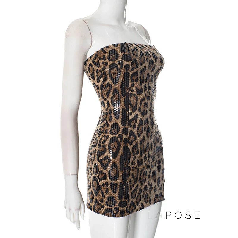Maddox Strapless Sequin Mini Dress
