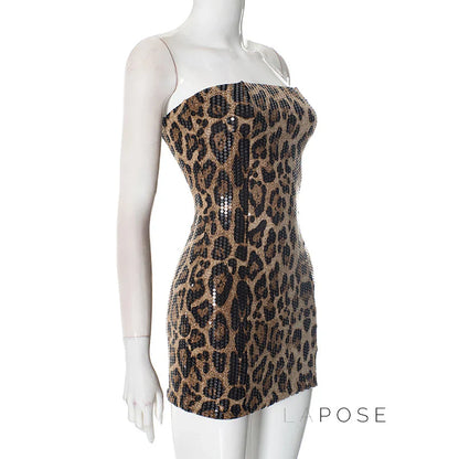 Maddox Strapless Sequin Mini Dress